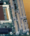 Figure 3: Portion of photo of LittleBoard showing connector area of board